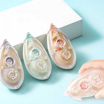 투명 양면 접착제 글루 롤링 풀 테이프 DD-11853, 핑크, 핑크