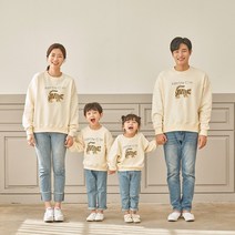 비다이어리 가족티 돌촬영 100일촬영 백일촬영 커플티 단체티 타이거 맨투맨 아이보리 돌~초등생 엄마 아빠 사이즈가족티 돌촬영 100일촬영 백일촬영 커플티 단체티