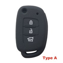 스마트키car accessories key holder case for hyundai i10 ix35 i40 solaris 2021 액센트 ix25 creta 2020 i20, 검은색을 입력