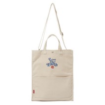 CANVAS LTE TOTE CROSS BAG 크로스백 - ECRU