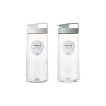 락앤락 [본사]락앤락 [1+1] 몸체에 홈이있어잡기쉬운 식탁용물병1.2L 민트/화이트 총2개_G, 화이트2P