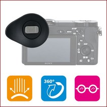JJC ES-A6500 회전 아이피스 소니 FDA-EP17타입 L