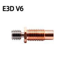 초정밀 2Pcs 3D 프린터 V6 Hotend Prusa i3 MK3 화산 핫 엔드 용 고온 바이메탈 구리 티타늄 히트 브레이크, 03 E3D V6_02 3PCS