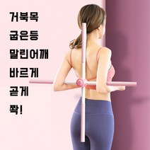 회전 2in1십자 스트레칭봉 핑크스트레칭용품 헬스용품 근력운동 스트레칭봉 홈트, 본상품