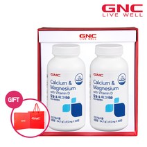 [GNC] 칼슘앤마그네슘 플러스 세트 (60정x2개), 단품, 단품