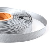 [Y-40-09]무광양면리본 15mm 그레이 1yd(90cm)