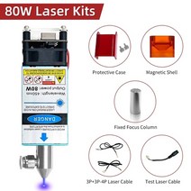 샌드위치판넬 부자재 80w 레이저 모듈 450nm 레이저 커팅 머신 용 블루 레이저 헤드 diy 레이저 조각 목재 작업 도구 10w 광 출력, 24v