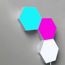 조도 측정기 조도계 센서 모듈 형상 야간 조명 육각형 Led 램프 벽 패널 자폐증 진정 및 감각 보조 룸 장, 01 3 PACK_03 Eu