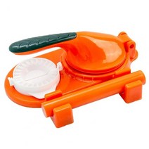 자동만두기계 만두성형기 만두 빛는 새로운 유물 프레스 가정용 수제 작은 피부 프레스 프레스 반죽 베이킹 과자 도구, 주황색