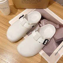 여름 데일리 편안한 슈즈 공항 패션 여행 뮬슬리퍼 _ 0379EA