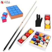 [리앤윤] 당구 큐대 보급형 당구큐 공 볼 3구 4구 포켓볼 초크 장갑, 포켓볼_16구