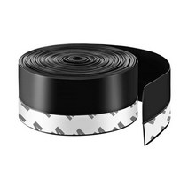 5M 날씨 스트리핑 실리콘 도어 하단 씰 스트립 창 씰링 스티커 셀프 접착 웨더 윈드 실드 테이프, 03 Black_03 45mm_01 5 메터