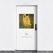 웰텍스 방문 시트지 현관문 리폼 명화 디자인 UV실사, 명화16 키스