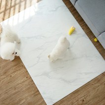 휴팡 양면 6T 사각형 애견매트[미끄럼방지 슬개골보호 강아지매트] 소형 100x140cm 스노우마블