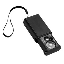 고배율 루페 30X-60X / 확대경 돋보기 현미경 루페 LOUPE LED 휴대용루페 자연학습 과학학습 과학준비물 곤충관찰 작업용확대경 휴대용확대경 조명확대경 실버용품, 1개, 블랙