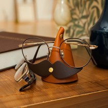 르퀸즈 가죽 안경거치대 선글라스거치대 인테리어소품, 브라운, 블랙, 선물포장