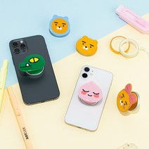 위드모바일 카카오프렌즈 스마트 그립톡 시즌2 슬림, 어피치, 1개