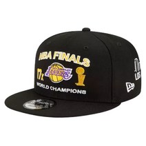 뉴에라 9Fifty NBA LA 레이커스 파이널 아이콘 챔피온 스냅백 블랙