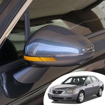 어른킹 NF소나타 사이드 미러 포인트 반사 컬러 데칼 스티커 자동차 익스테리어 튜닝 야간시 안전운전, NF소나타(전차종공용), 블루반사