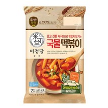 CJ더마켓 황금 레시피 밀키트 즉석 식품 홈파티 편의점 휴게소 즐거운동행미정당 국물떡볶이 튀김 매운 오뎅 국물 가래떡 로제 밀떡 치즈 401.2G, 1개