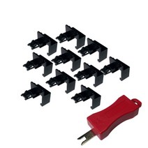 프리미엄 LAN 포트 LOCK 보안 PLUG 10개입 제거키 포함 검정 RJ45 포트마개 랜잠금장치 플러그 보호캡 Bellos^^&&^^+++, Bellos 상품선택