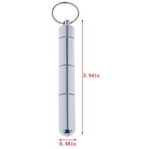 타임캡슐 편지 에그타임캡슐1개 1/4 그리드 알약 상자 케이스 병 방수 알루미늄 약물 홀더 컨테이너 건강, 01 1