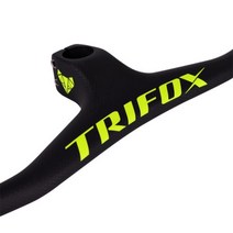 빠른 해외직구 TRIFOX 풀 카본 MTB 핸들바 일체형 산악 자전거 RHB200 3K 매트 블랙 -17 도 탄소 핸들바 스템, Green Stem-90mm_Length 760mm