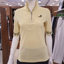 엘르골프 소매 로고 포인트 반집업 티셔츠(여) 6I45407121(1506243)