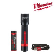 밀워키 L4LED-201 USB 충전 LED 콤팩트 메탈 라이트, 단품