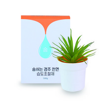 데일리터치 반영구 냄새제거 제올라이트 천연 제습제, 500g+화분