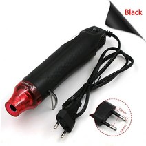 힛툴 미니열풍기 히팅기 diy 공예용 전기 핫 에어 건 납땜 건조기 랩 송풍기 히터 플라스틱 손잡이 빠른 가열 220V 300W EU 플매트 카펫 러그 DIY 전동 공구, [01] 300W, [02] Black, 02 Black_01 300W