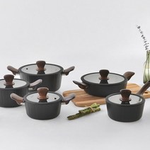 4T 두꺼운 두께 눌러붙지않는 고급 후라이팬 냄비 IH, 냄비-양수18cm