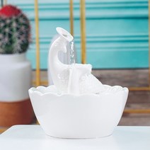 안개 발생기 연못 만들기 인공 폭포 실내용 분수 유럽 실내 분수대 생성기 인조 미니 31, Peacock-White 분배 펌프 필터면