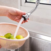 욜케이유 싱크대 수전 원홀 씽크대 주방 수도꼭지 교체 코브라 자바라 거위목, 긴 연장 탭