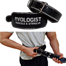 MYOLOGIST 헬스 벨트 운동 허리 보호대 역도 카딜로 파워 리프팅 복압 지지대 크리오로지 스쿼트 복대, MYOLOGIST 나일론 리프팅벨트 S