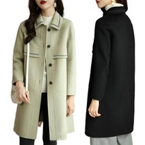 봄 가을 여성 모직코트 빅사이즈 트렌치코트