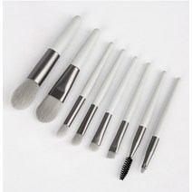 미니 버전 8 메이크업 브러쉬 세트 휴대용 여행용 소프트 헤어 아이 섀도우 브러쉬 파운데이션 브러쉬 뷰티 도구 도매, [Pvc] 고급 그레이