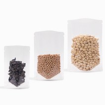 홍진포장 투명 스탠드봉투 스탠딩파우치 100장 사이즈 4종 (지퍼없음), 13 x 20cm - 100장 (장당60원), 100개, 1개