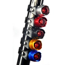 INBES 라이딩 자전거 LED 루비 라이트 전조등 후미등 야간 안전등 램프 악세사리, 자전거 루비 라이트-레드