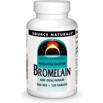 Source Naturals Bromelain 소스 내추럴스 브로멜라인 500mg 120타블렛, 수량