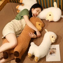 엔템 알파카인형 애착 수면 큰곰 토끼 인형 알파카쿠션 바디필로우 안고자는베개, 알파카인형_대형_베이지