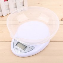앉은뱅이저울 베이킹저울 전자저울 휴대용 디지털 저울 LED 전자 주방용 5kg1g 음식 균형 측정 무게, [02] With tray, [01] 5 키로
