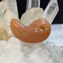 천연 원석 인간관계운 홍옥수 카넬리안 Carnelian 곡옥 41g