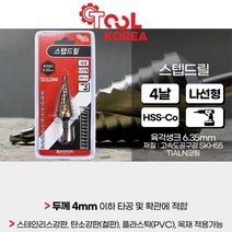 서스강판 타공용 TIALN코팅 스텝 드릴기리 현장용 드릴날 스탭기리