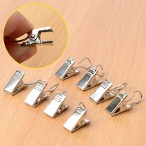 8P 메모 명찰 커튼 후크 집게 클립 고정 고정클립, 1개