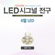 차량용 국산 방향지시등 12v 24v 겸용 코나 미니쿠퍼 컨버터블 포터2 왜건, 6발 /12V-더블-블루