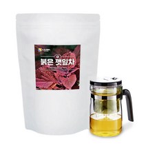국산 차즈기 추출물 루테올린 붉은깻잎차 차조기 자소엽차 깻잎 워터 티 말린깻잎 물 깔라만시 대용량, 100티백 2봉 + 티포트 500ml 2개, 2개