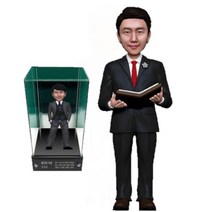 아바타피규어 주문제작 실사 남자 정장 피규어 퇴직 퇴직패 승진 승진패 트로피 감사 감사패 기념 기념패 축하 축하패 공로 공로패 선물, 2번- 정장 양손에 책