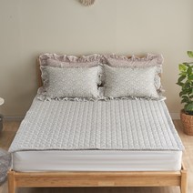 시원한 여름 침대 패드 순면 60수 풍기인견100% 뱀부 광목 모달 시어서커 냉 매트 카페트 토퍼 싱글 슈퍼싱글 퀸, 9_플랑_블루