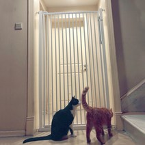 2M 높은 고양이 안전문 방묘문 펜스 펫도어 강아지 안전 가드 울타리, 91-100cm, 230cm